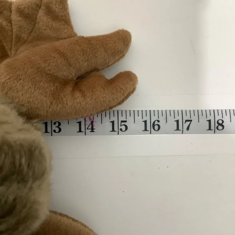 Vtg Brown Moose Elk Plush Stuffed Animal Large Antlers Soft Toy 15